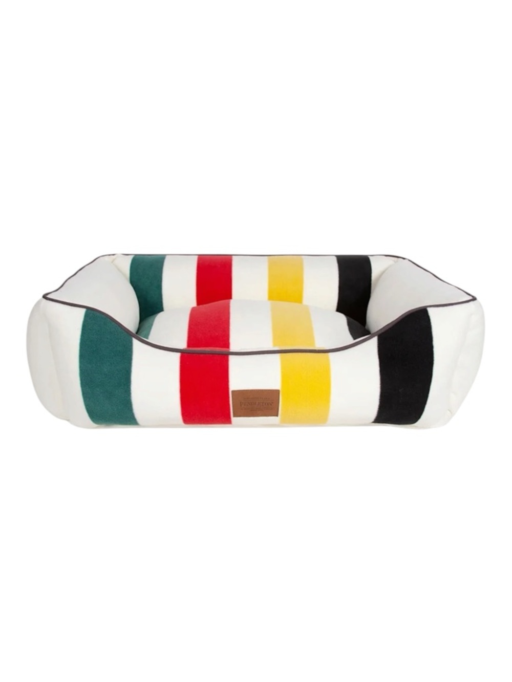 Hudson’s Bay HBC Stripes Aesthetic Multicolor Plush Pet Bed